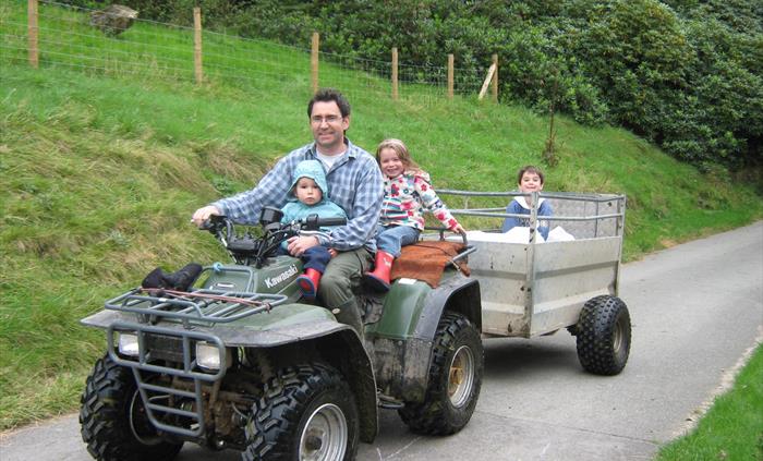 Huw the owner & family